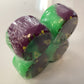 Dogtown Skateboard Wheels 60mm 99A K-9 80’s NEON GREEN/PURPLE SPLIT