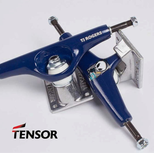 Tensor 5.5 Aluminum Navy/Silver Blind TJ Rogers Pro Model Trucks Set