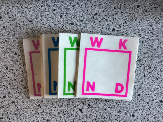 WKND Sticker 3” x 3”