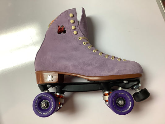 Moxi Lolly Outdoor Lilac Size 10 Factory Seconds with indoor purple Rollerbones Wheels