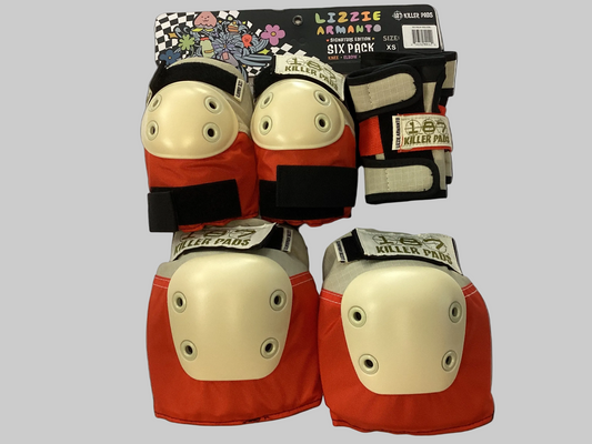 187 Killer Pads Lizzie Armando Signature Edition Six Pack KNEE - ELBOW - WRIST