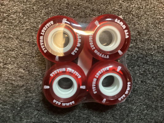 Bigfoot Skateboard Wheels 55mm 83A red