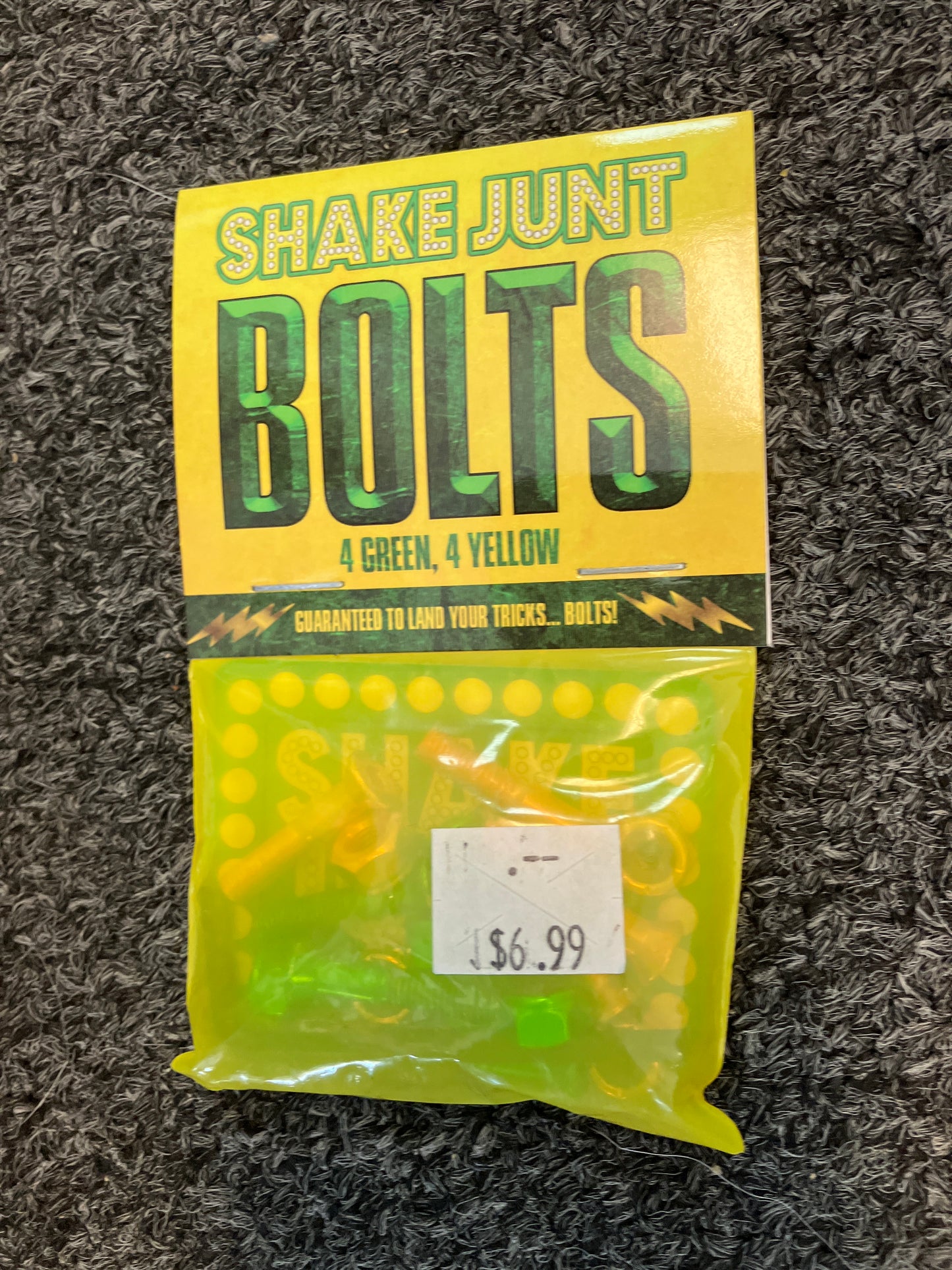 Shake Junt Bolts 1” Allen 4 Green 4 Yellow