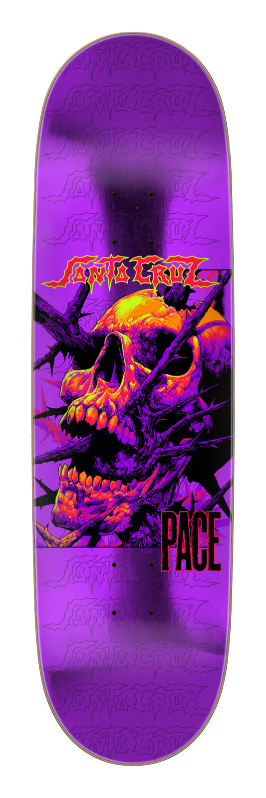 Santa Cruz 8.7 skateboard deck Pace Deathtrap Remix Pro purple
