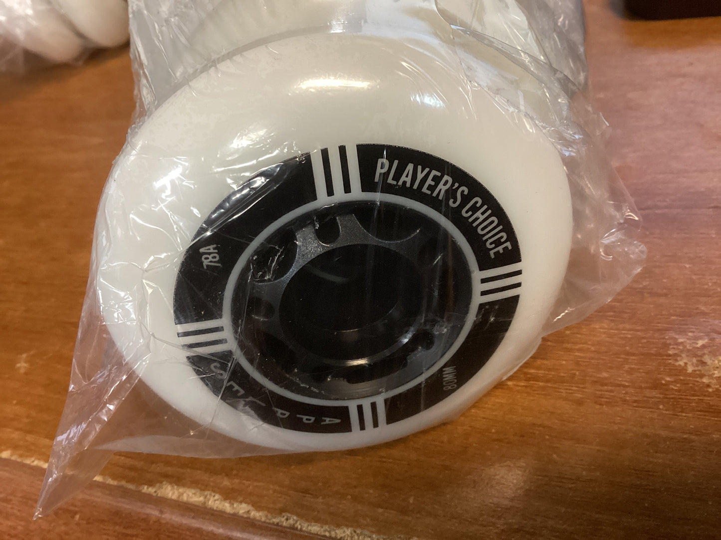 Players Choice inline wheel set of 8 80mm 78A white