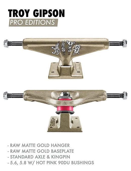 Venture Gibson Hi Trucks 5.8 Matte Gold