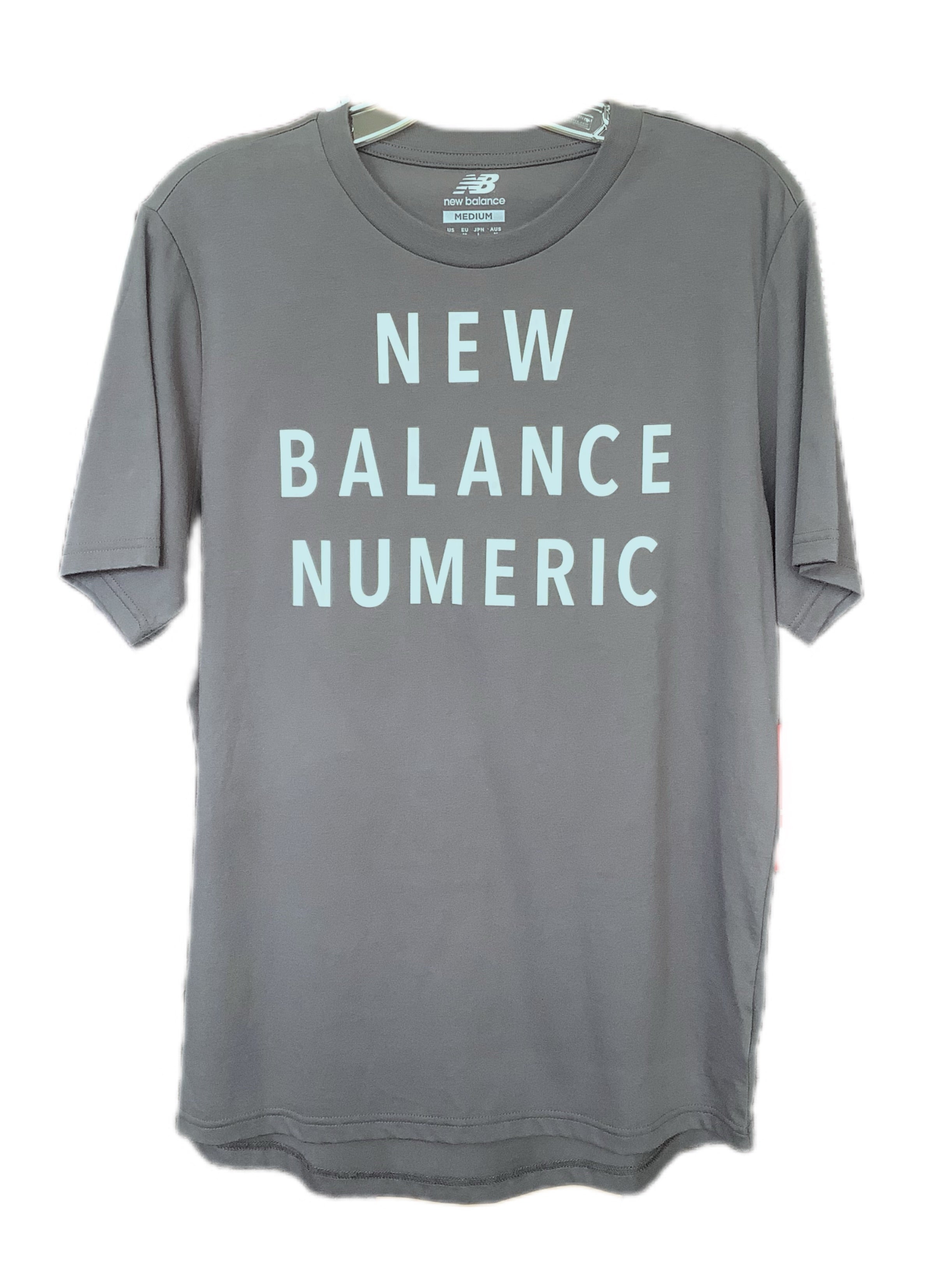 New Balance Numeric Wordmark T Shirt Gray M Daville Skate Shop Inc