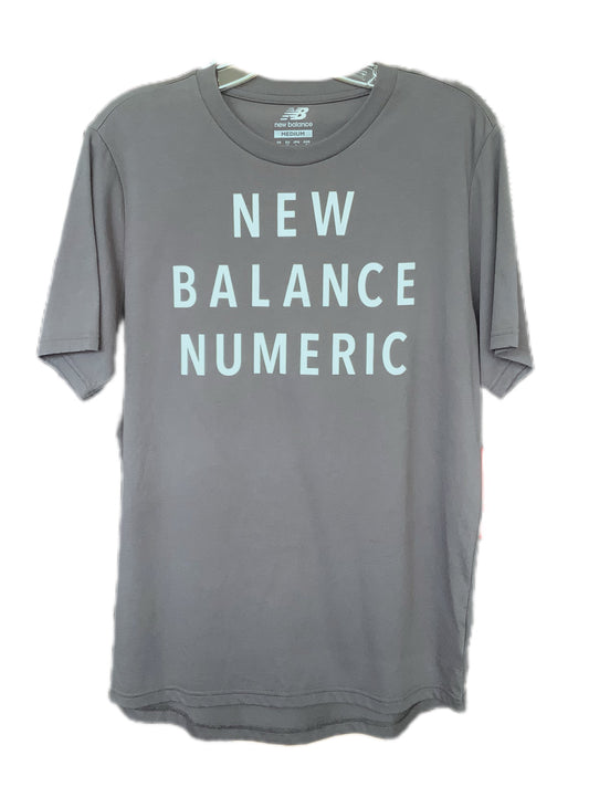 New Balance Numeric Wordmark T Shirt Gray M