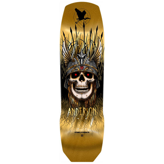 POWELL PERALTA PRO ANDY ANDERSON HERON 7-PLY MAPLE DECK 9.13″ X 32.8″ GOLD FOIL