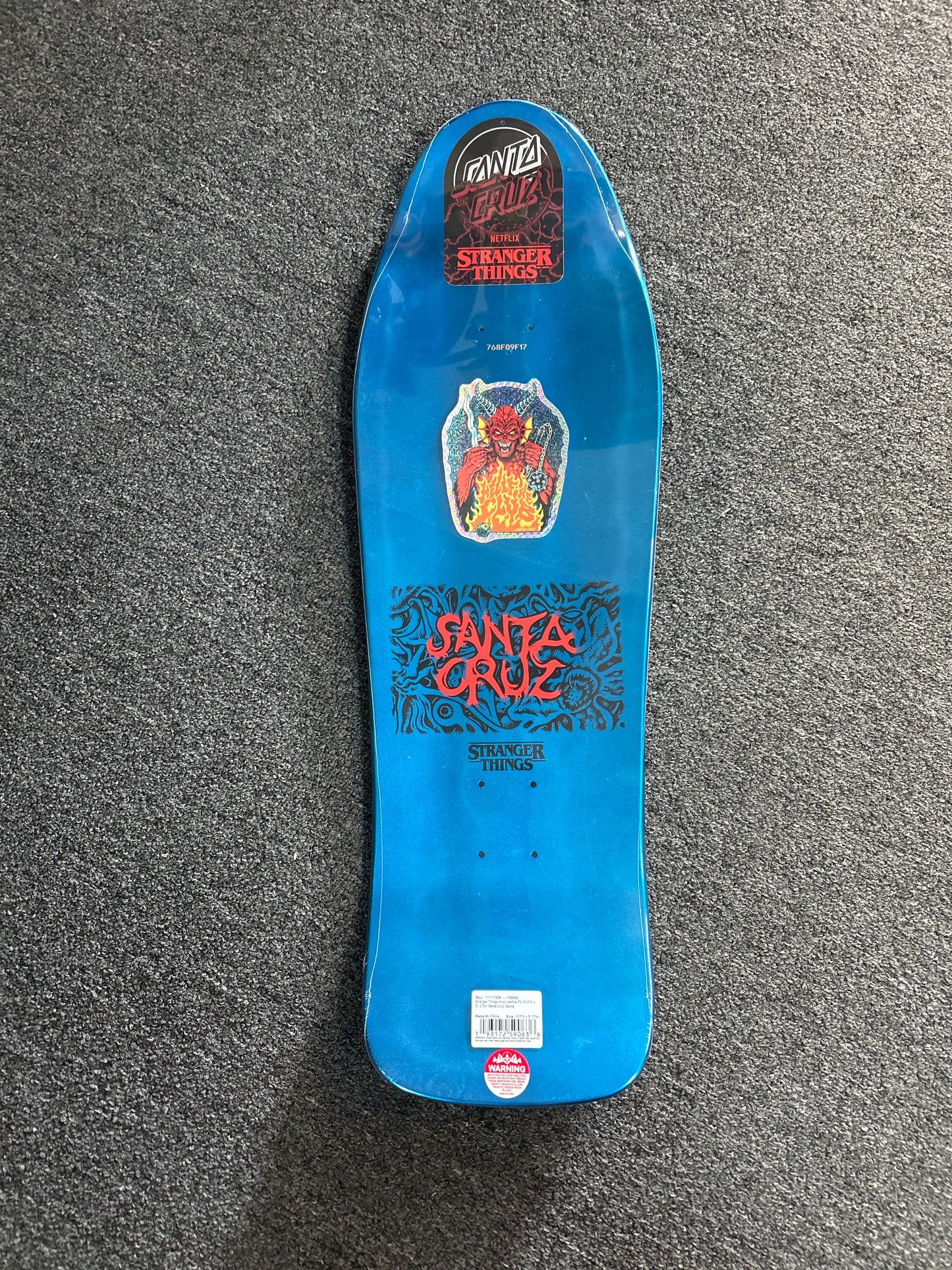 Santa Cruz X Stranger Things 10” deck Knox Hellfire Pit GLOW IN THE DARK