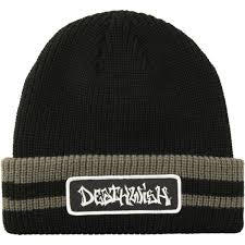 Deathwish Beanie Black/Grey Hat