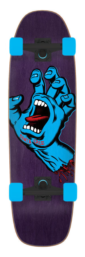 Santa Cruz Screaming Hand Cruzer Street 8.4x29.4 Skateboard Complete