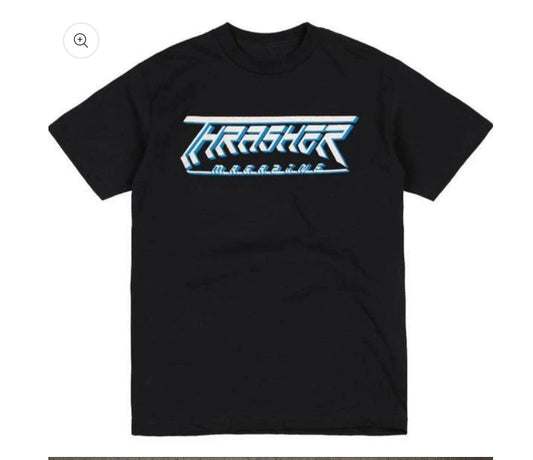 Thrasher future logo T shirt black