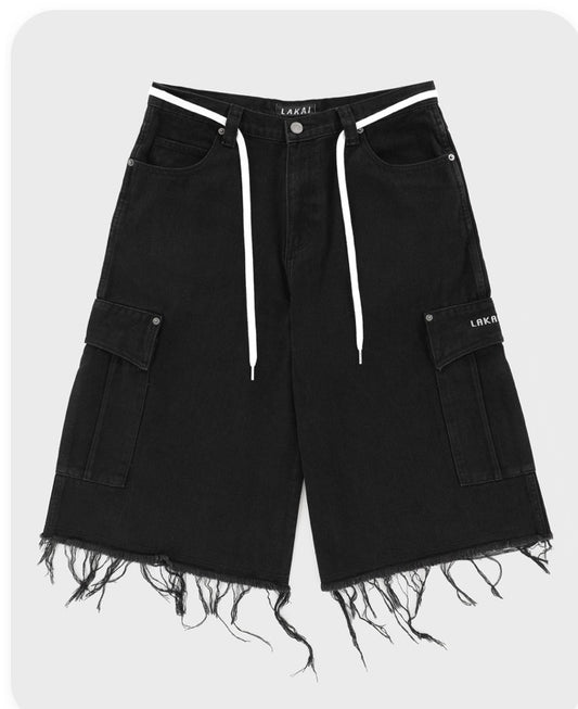 LAKAI Cargo Jumbo Jort - Black shorts
