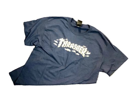 Thrasher Clouds by Spanky S/S Shirt Navy