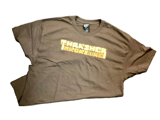 Thrasher Blocks S/S Shirt Brown