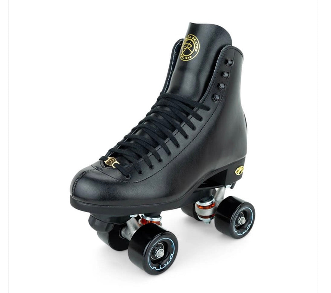 Riedell Uptown Roller Skates Black Size M 10.5