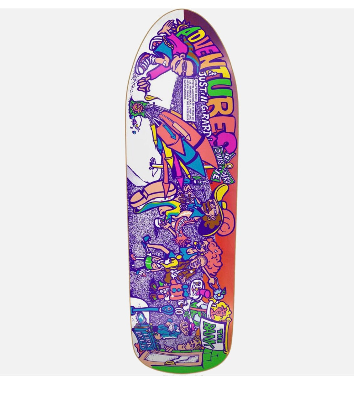 New Deal 9.75” skateboard deck Justin Girard Pro The Bank