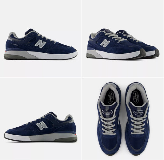 New Balance Numeric Andrew Reynolds 933 BLUE GREY Skateboard Shoes