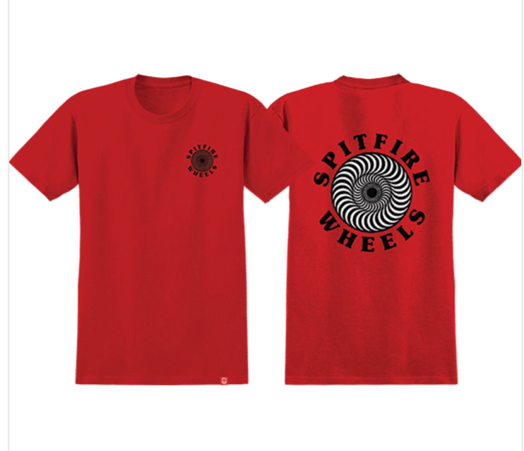 Spitfire OG Classic T shirt red Small