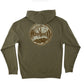 Independent Rat Race Zip Hooded Heavyweight Sweatshirt Army