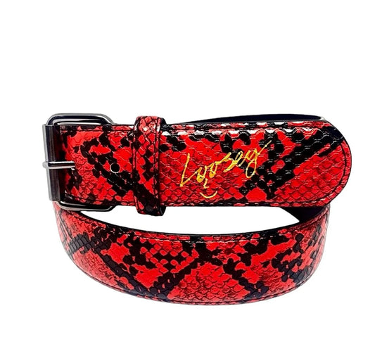 LOOSEY RED SLITHER BELT