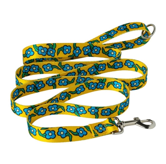 Krooked Flowers Yellow Dog Lead