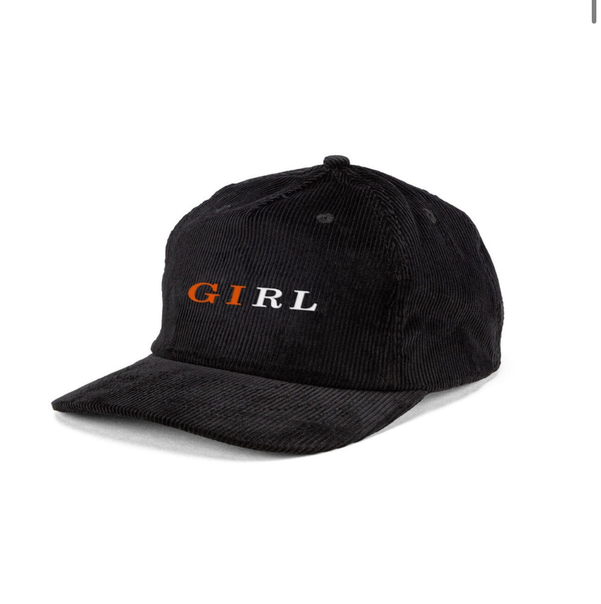 GIRL Serif 5P Cord Hat Adjustable Black