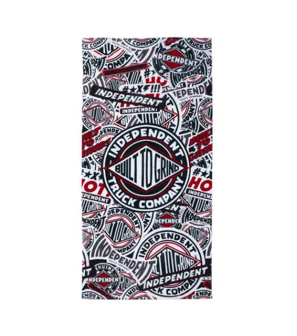 Independent Trucks BTG pattern Towel - 32.5” X 64” black/red