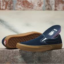 Vans Slip On Pro Skateboard Shoe Navy/Gum