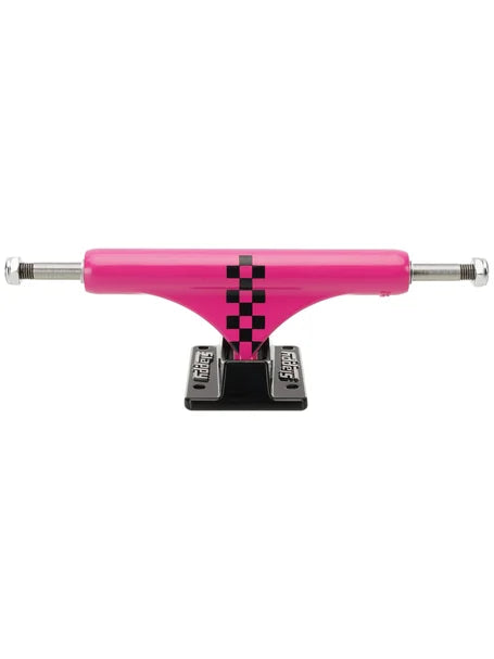 Slappy Truck Company Arisa Trew ST1 Classic Pink / Black Checker Skateboard Trucks - 5.6" Hanger 8.25" Axle (Set of 2)