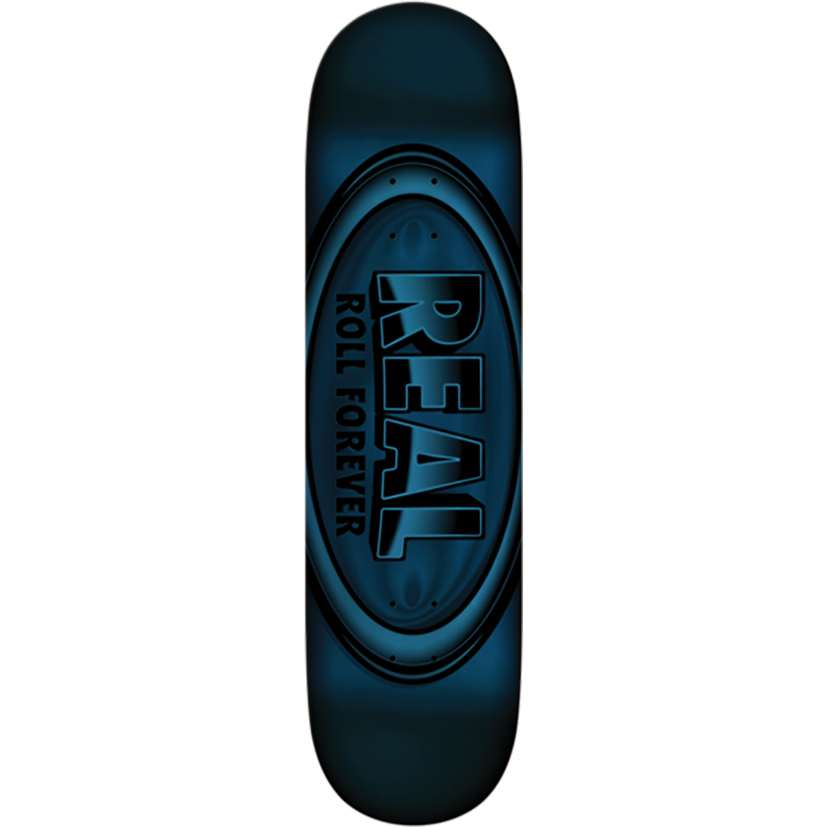 Real Skateboards Oval Blue Foil Skateboard Deck DBX - 8.5" x 32"