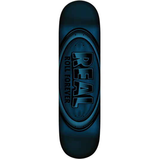 Real Skateboards Oval Blue Foil Skateboard Deck DBX - 8.5" x 32"