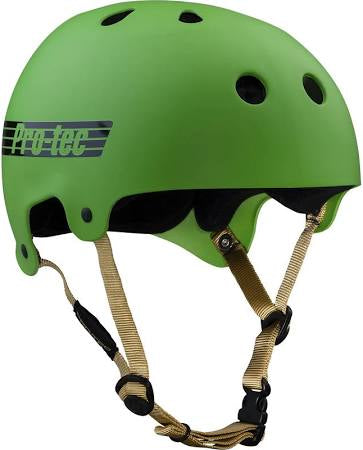 Protec Old School Helmet Certified matte seaweed