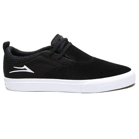 Lakai Riley 2 Skate Shoe Black Suede Velcro