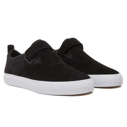 Lakai Riley 2 Skate Shoe Black Suede Velcro