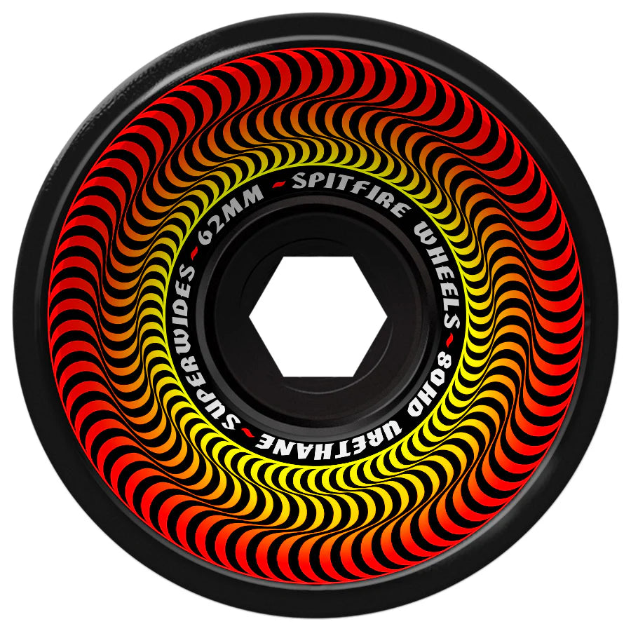 Spitfire Wheels 80HD Superwides Black 62mm 80a