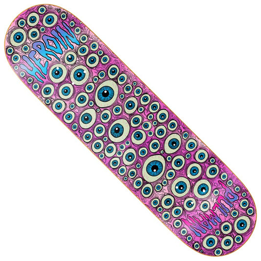 HEROIN 8.5 skateboard deck Chris Pulman EYES TWIN NOSE RAZOR EDGE