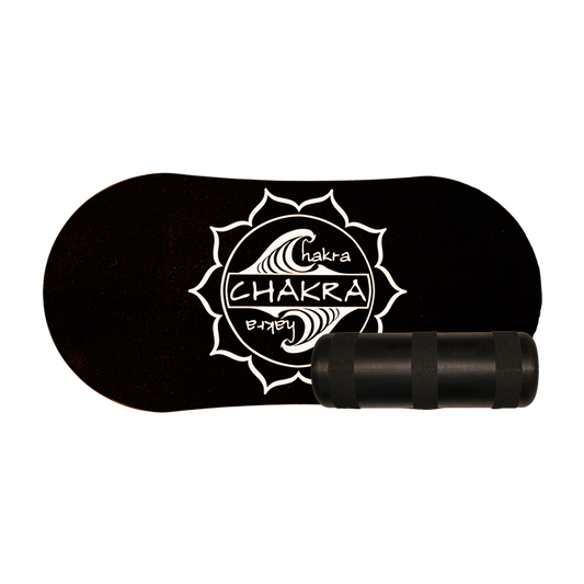 CHAKRA DECK/ROLLER BALANCE KIT- BLACK balance board Chakra balance board kit with roller black