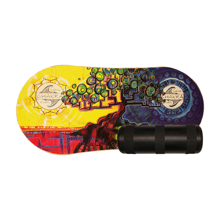 CHAKRA DECK/ROLLER BALANCE KIT- ROOTED balance board