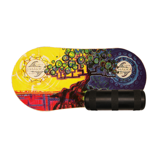 CHAKRA DECK/ROLLER BALANCE KIT- ROOTED balance board