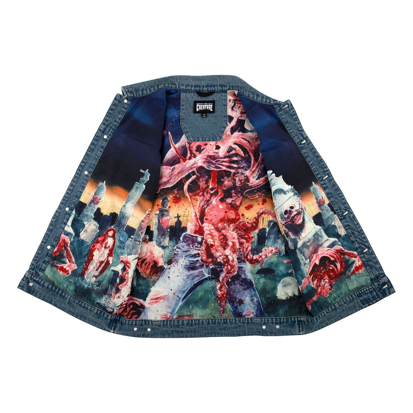 Creature X Cannibal Corpse denim vest