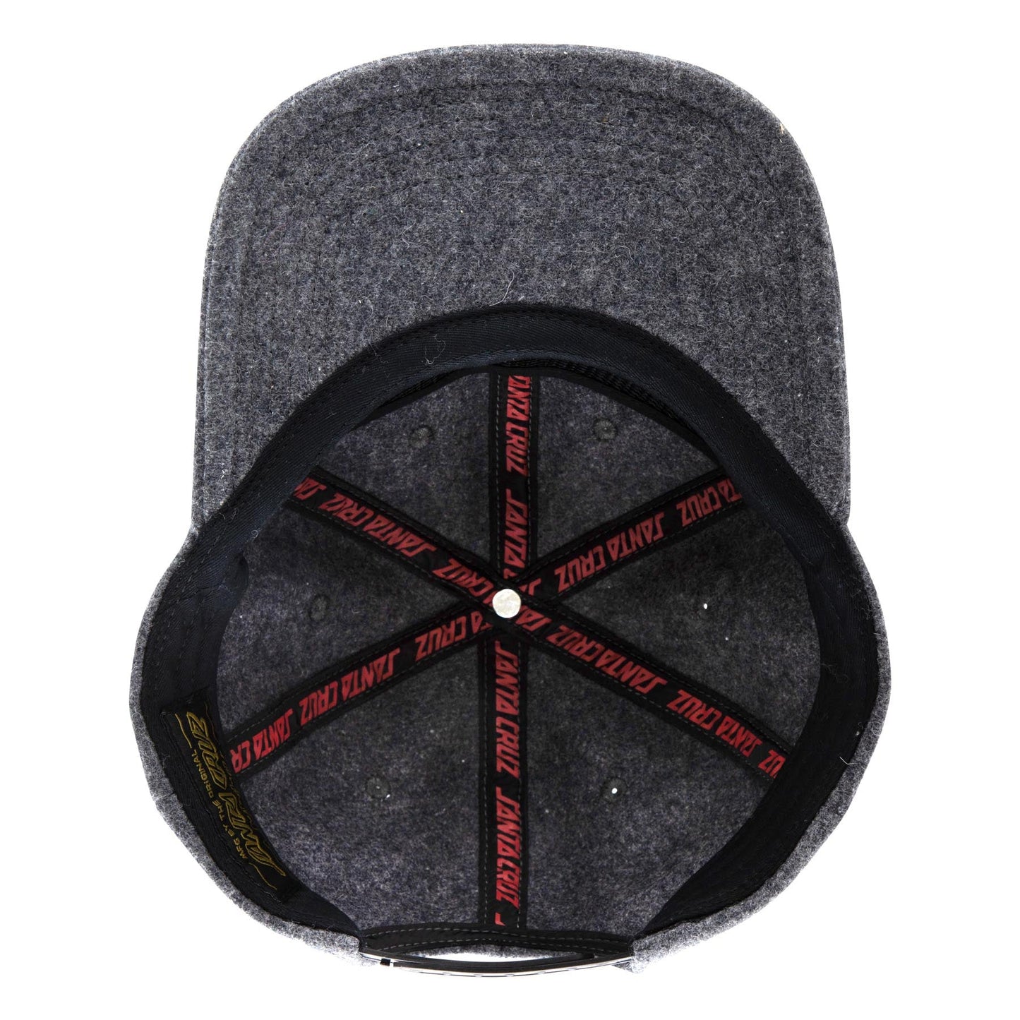Santa Cruz Hat Screaming Fire SnapBack unstructured heather grey