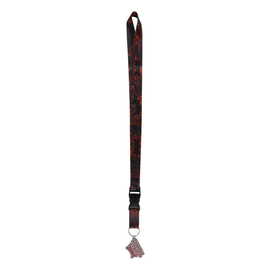 Creature X Cannibal Corpse Lanyard Key Chain Red/Black