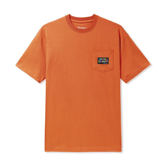 Butter Goods Pocket T-Shirt Burnt Orange