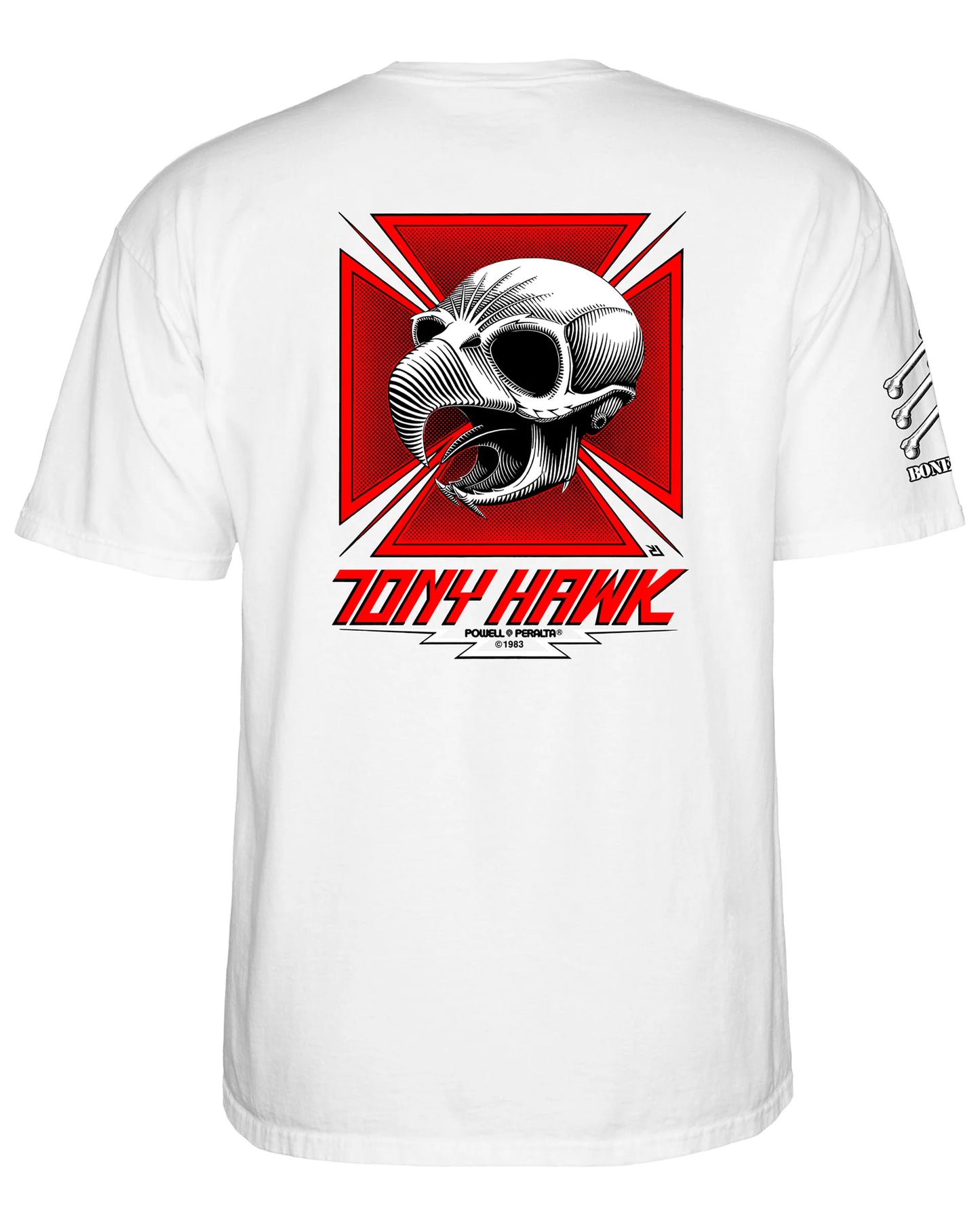 Powell Peralta Bones Brigade Series 17 Tony Hawk T-Shirt - White