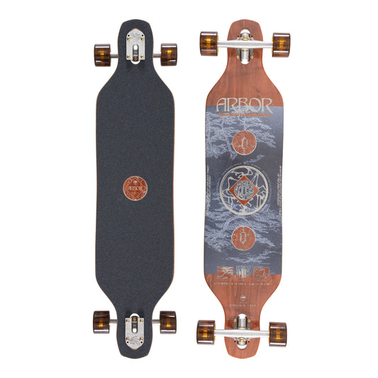 Arbor longboard skateboard Performance Complete Journey Evergreen Axis 40” Brown