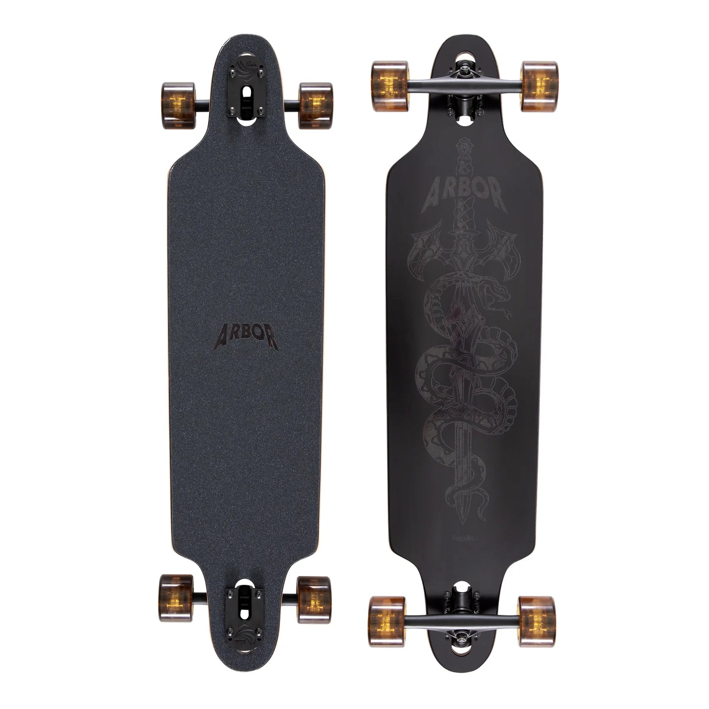 Arbor longboard skateboard Performance Complete Journey Nightfall Zeppelin Black drop thur