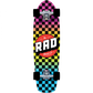 RAD Retro Roller Checker Neon Fade Complete Skateboard Cruiser 7.9” x 28”