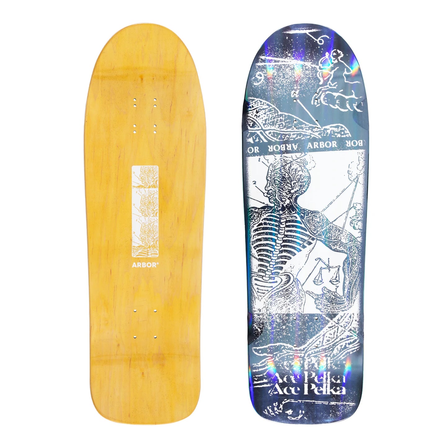 Arbor Shaped Pro Skateboard Deck Ace Pelka 9.75”